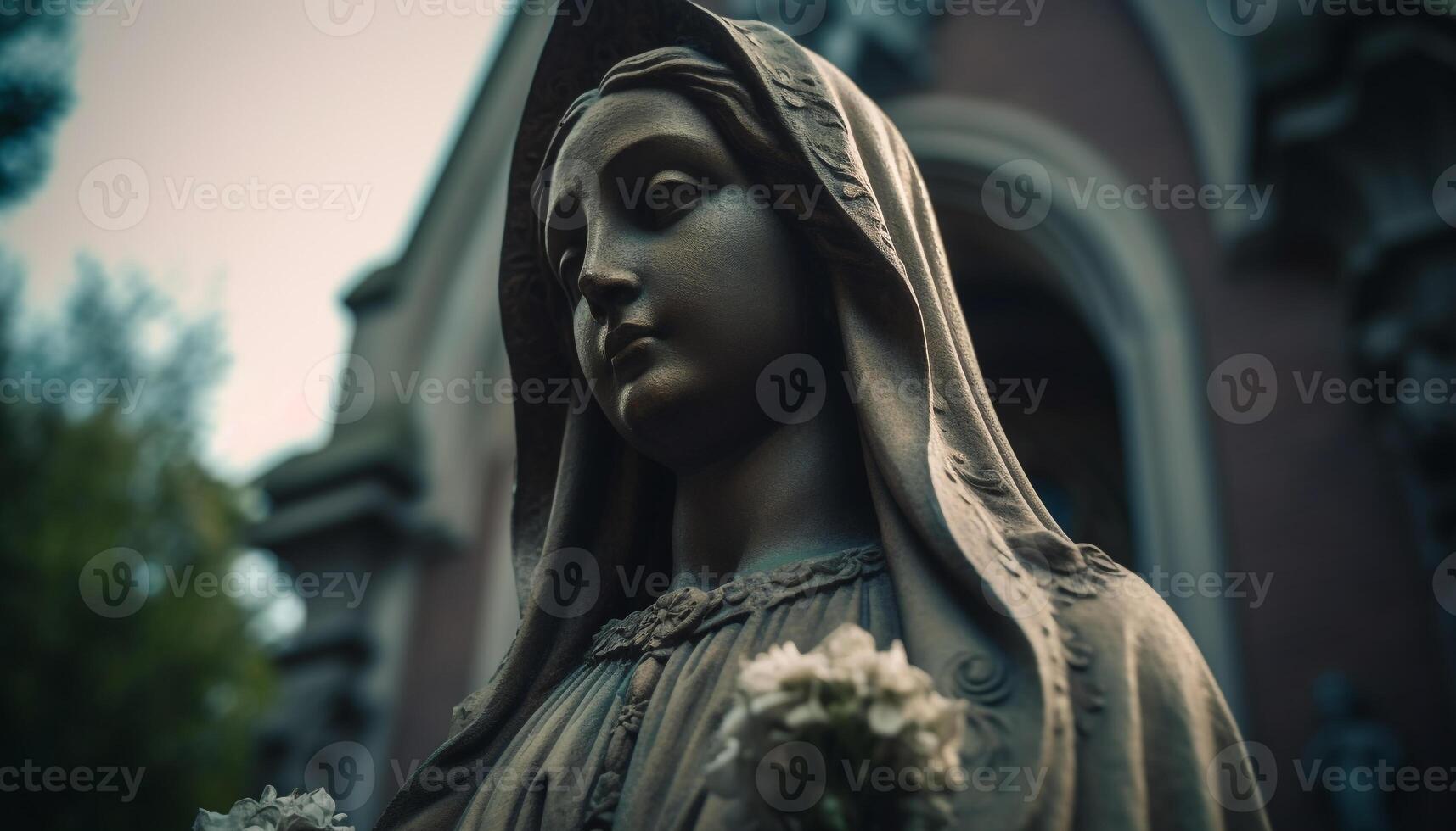 belleza y elegancia en el gótico capilla arquitectura y escultura generado por ai foto