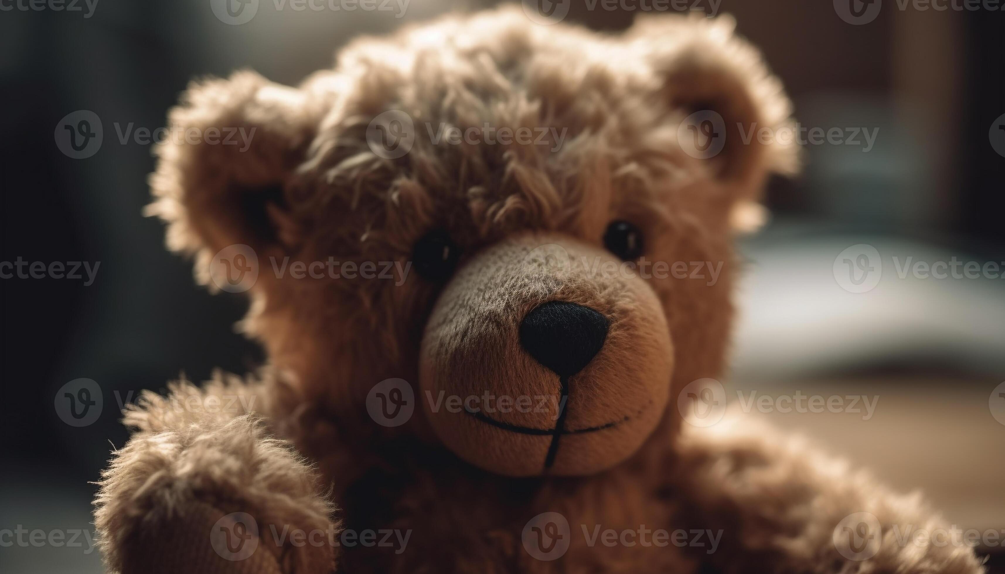 linda relleno osito de peluche oso trae alegría y infancia recuerdos  adentro generado por ai 24620450 Foto de stock en Vecteezy