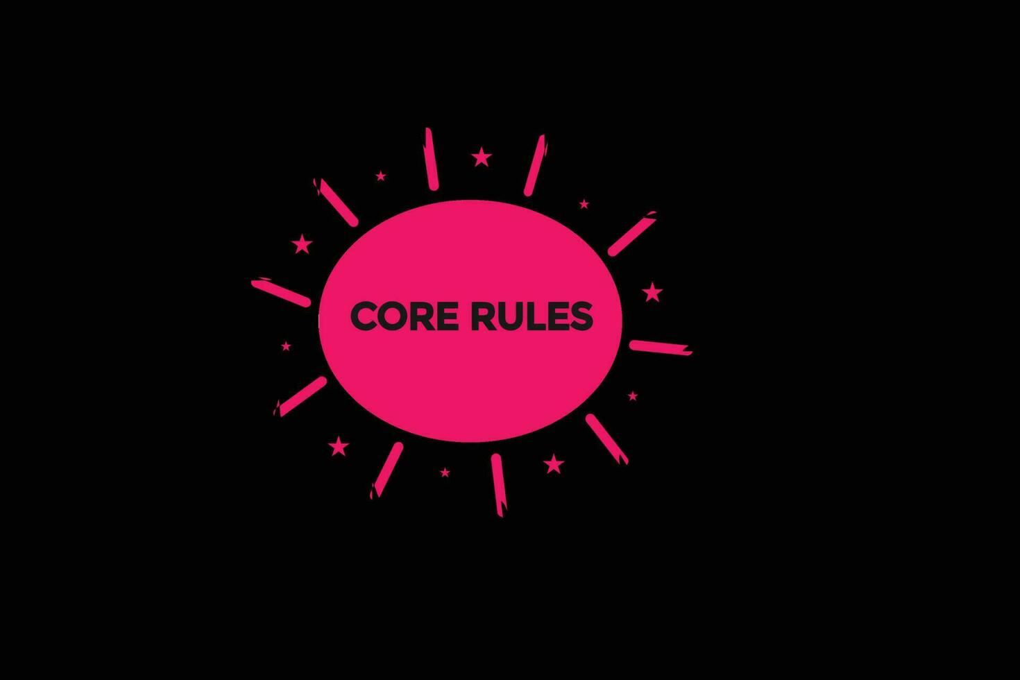 core rules  vectors, sign, level bubble speech core rules vector