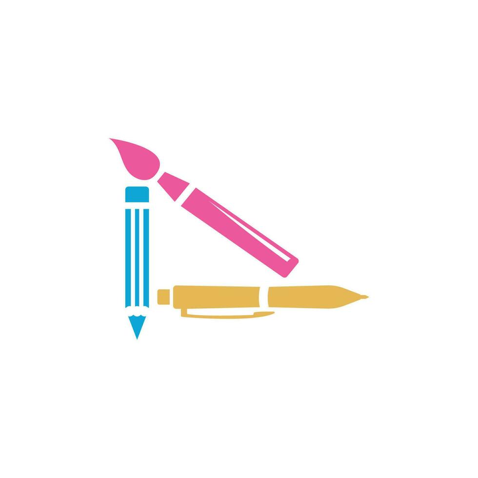 Stationery Logo Template Design with Vector Concept