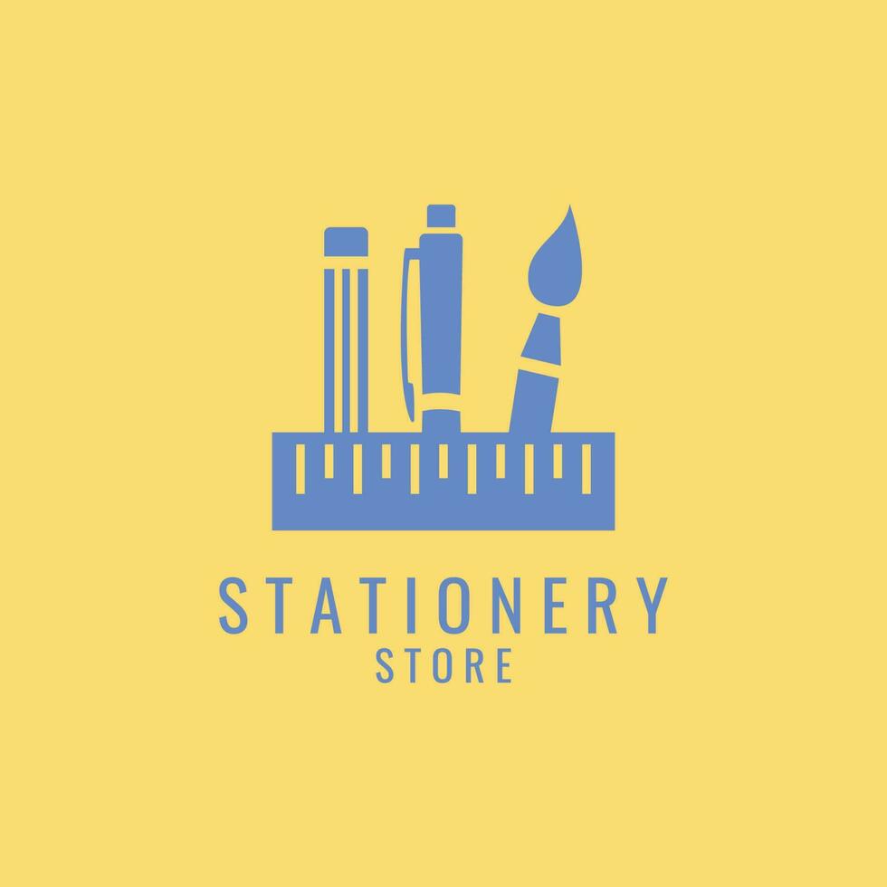 Stationery Logo Template Design with Vector Concept