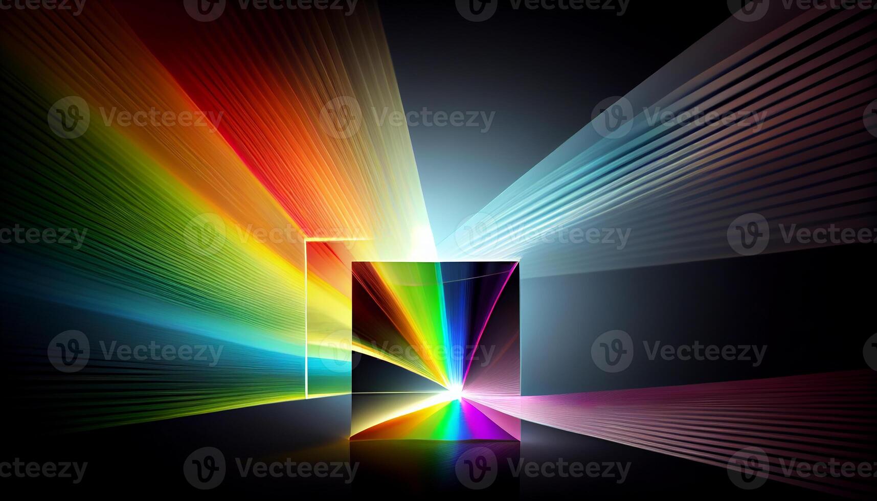 Abstract multi colored backdrop with futuristic patterns and glowing blue details generated by AI photo