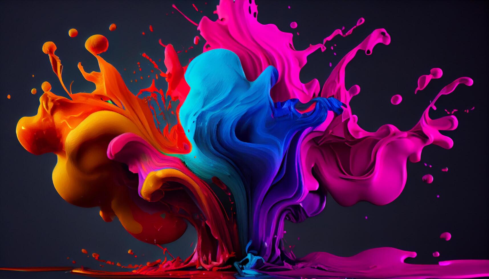 resumen pintar tinta fondo con multi de colores ola movimiento generado por ai foto
