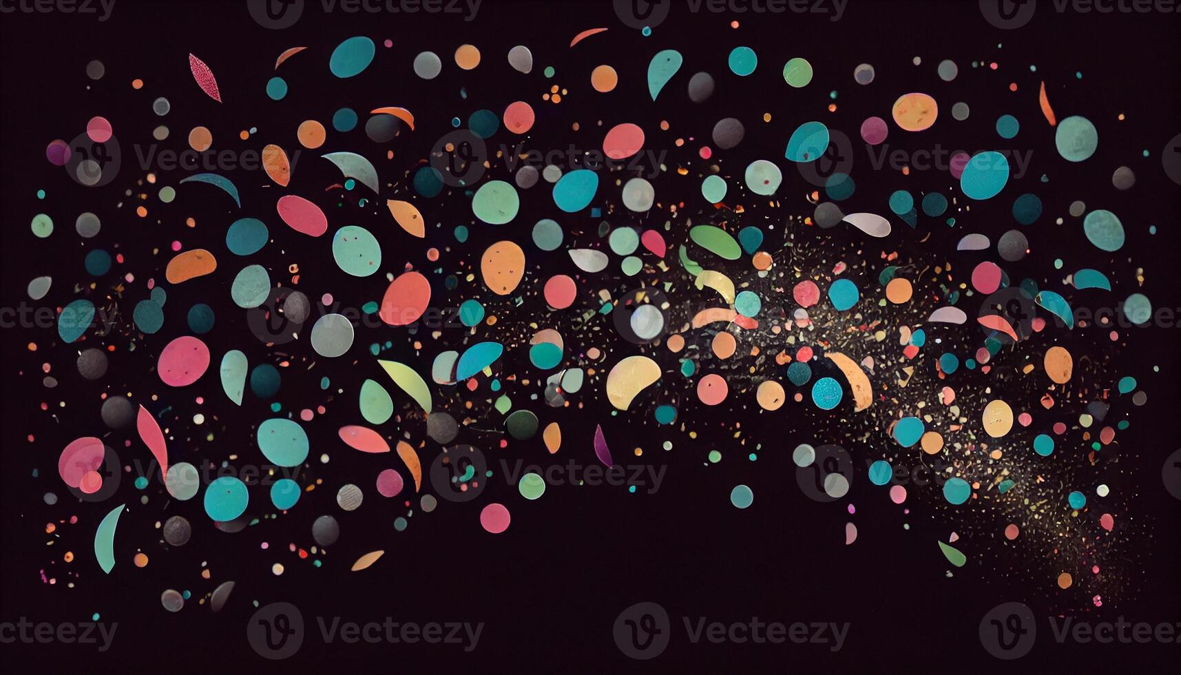 Abstract multi colored backdrop celebrating with confetti pattern , photo