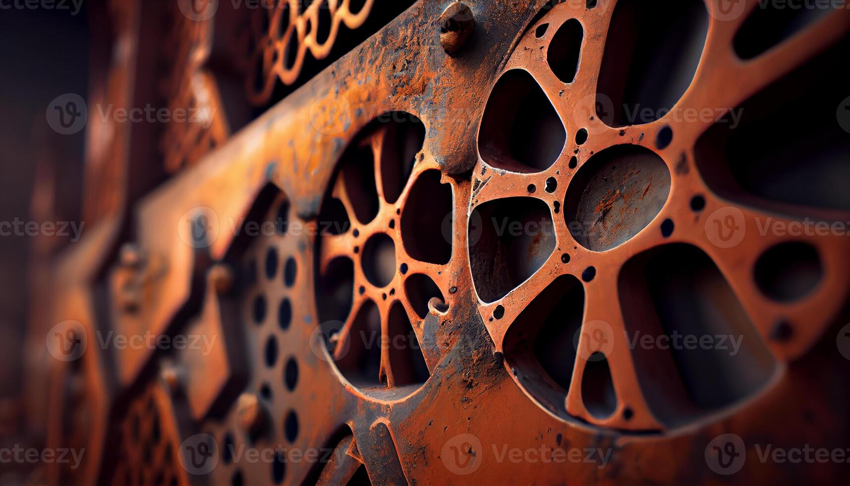 Metal industry background with steel wheel macro pattern , photo