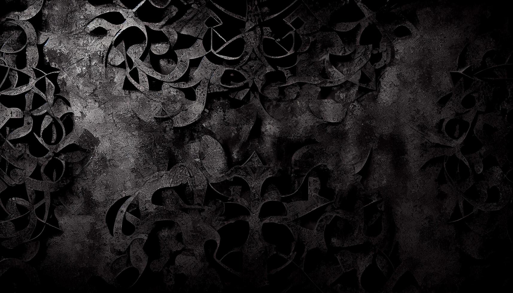 Old patterned backdrop spooky ancient decoration Creative monochrome sculpture , photo