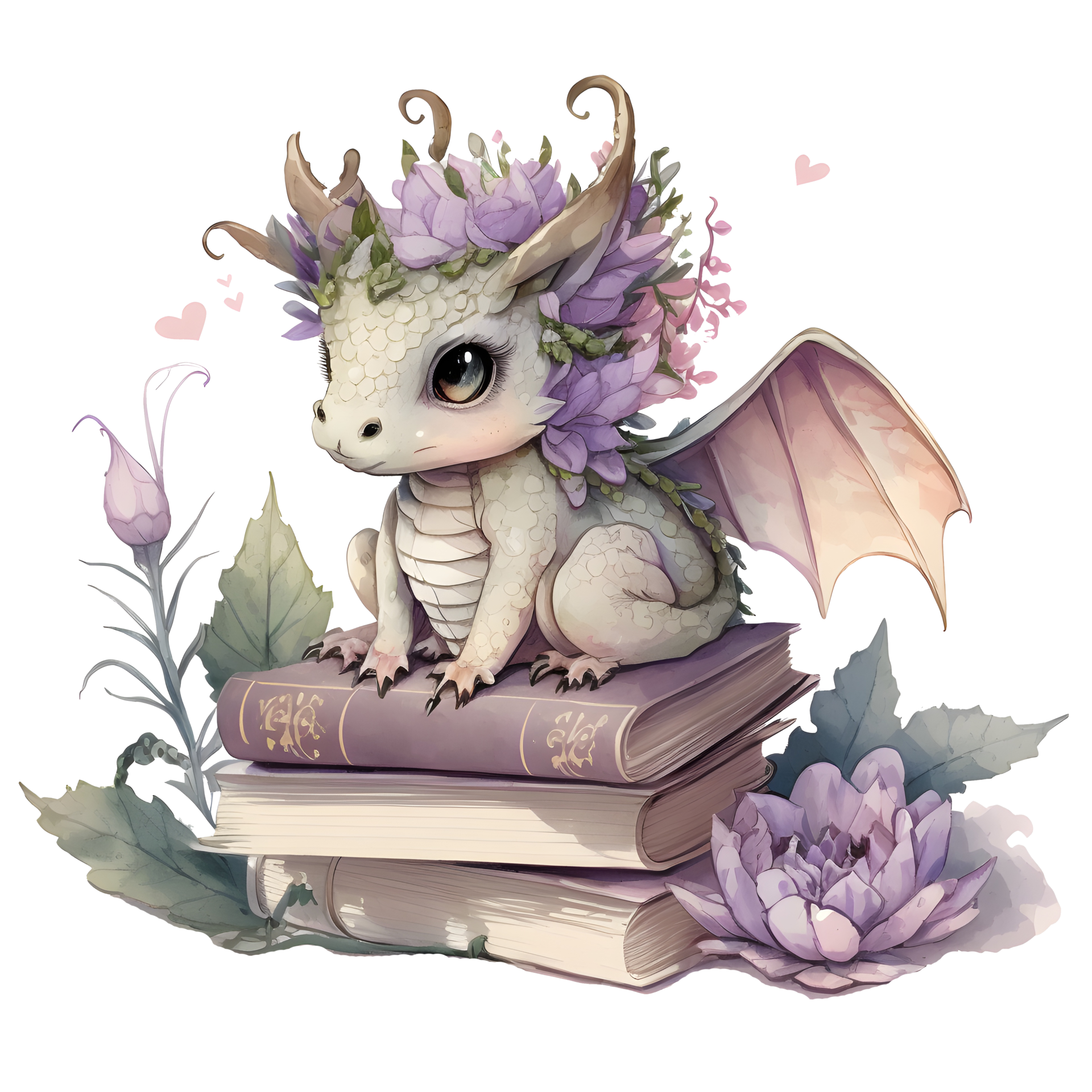 Cute dragon, AI generative 24623497 PNG