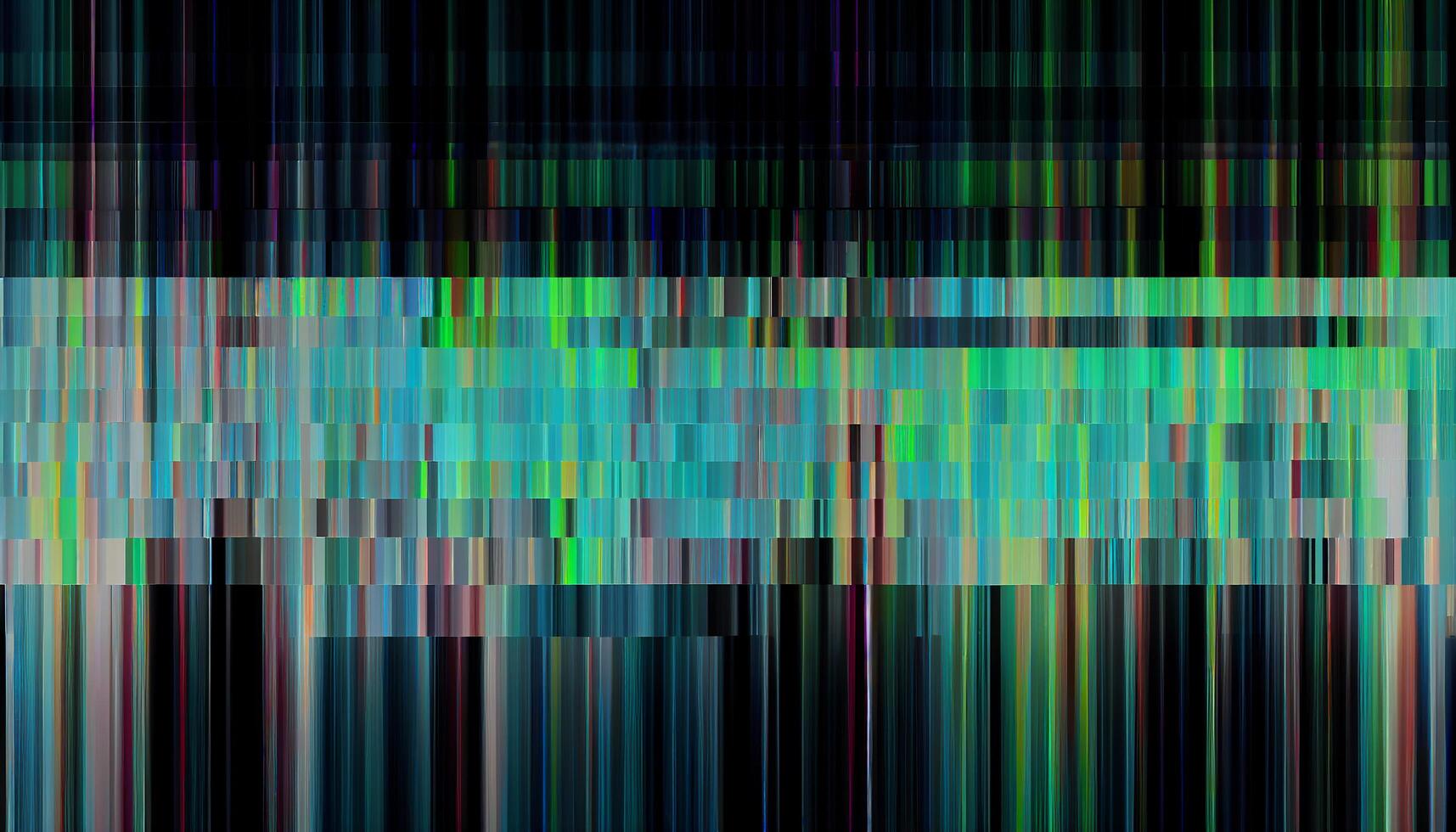 pixelado arco iris cuadrícula iluminado por computadora monitor ,generativo ai foto