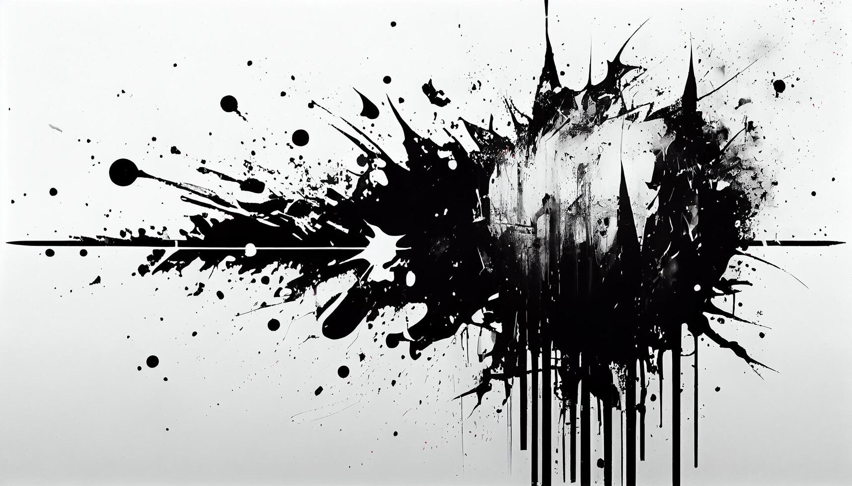 Abstract grunge ink design element splashing on background , photo