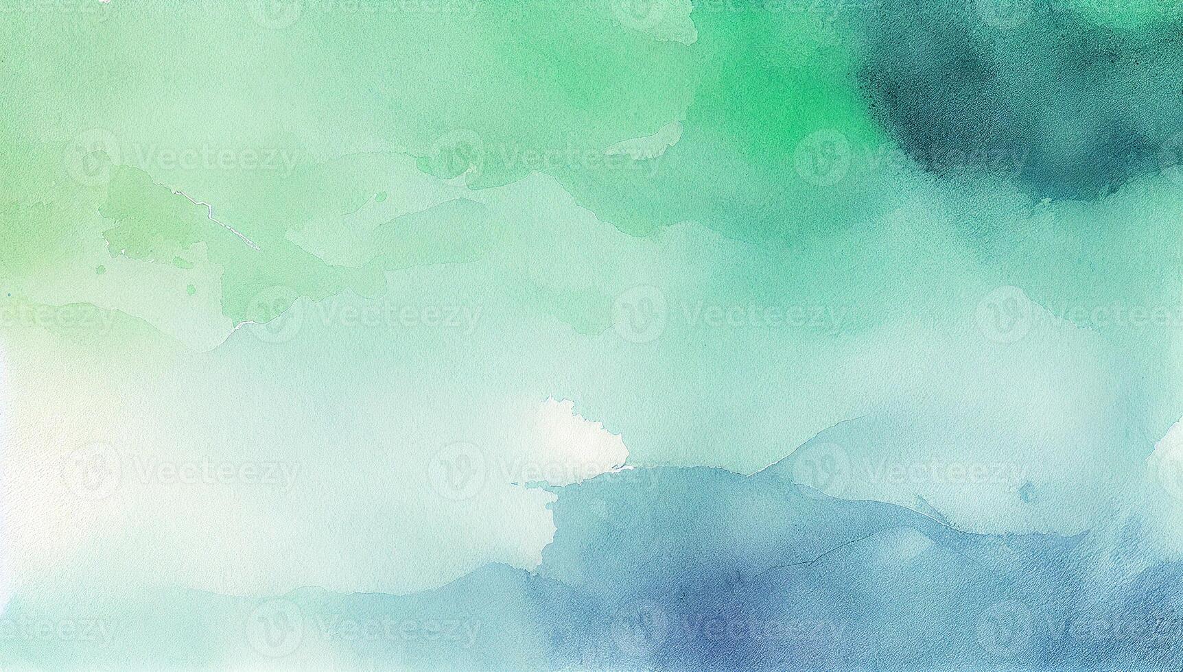 Abstract blue backdrop painted with watercolor creativity , photo