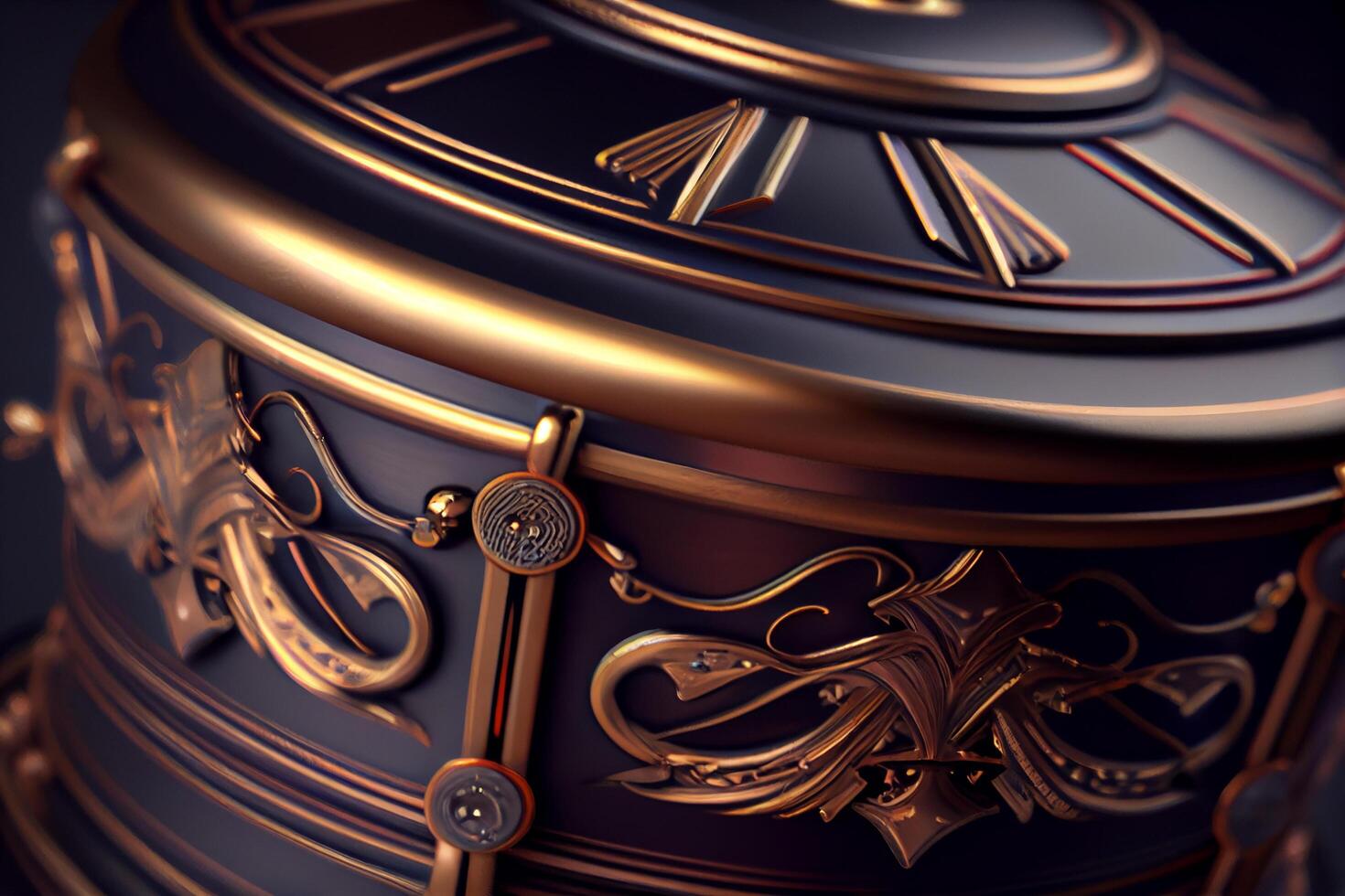 Metallic decoration with antique and elegant style , photo