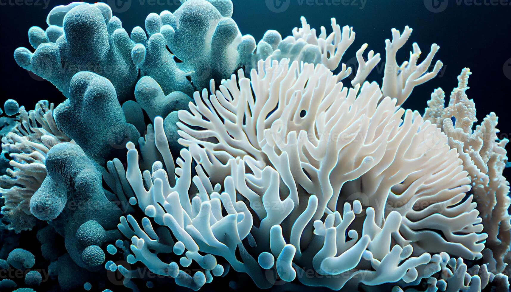 submarino coral arrecife rebosante con vistoso mar vida ,generativo ai foto
