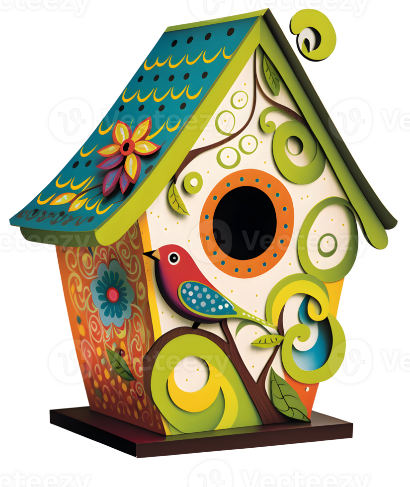 whimsical bird house isolated, 24624285 PNG