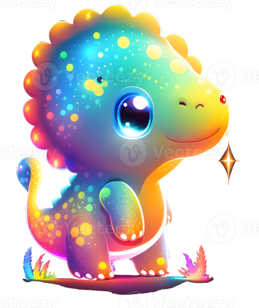 glowing baby dragon, png