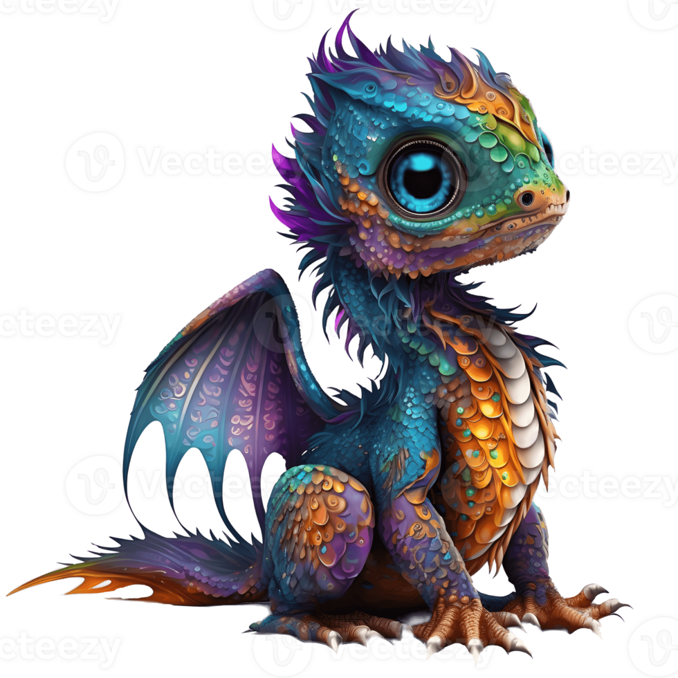 Cute dragon, aesthetic png