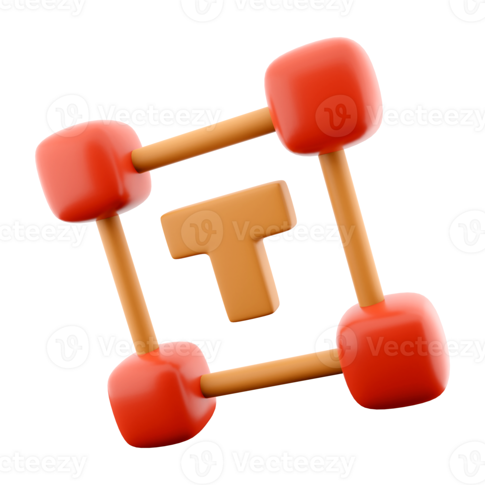 3d renderen toevoegen doopvont schets icoon. 3d renderen schrijven, toevoegen tekst icoon. png