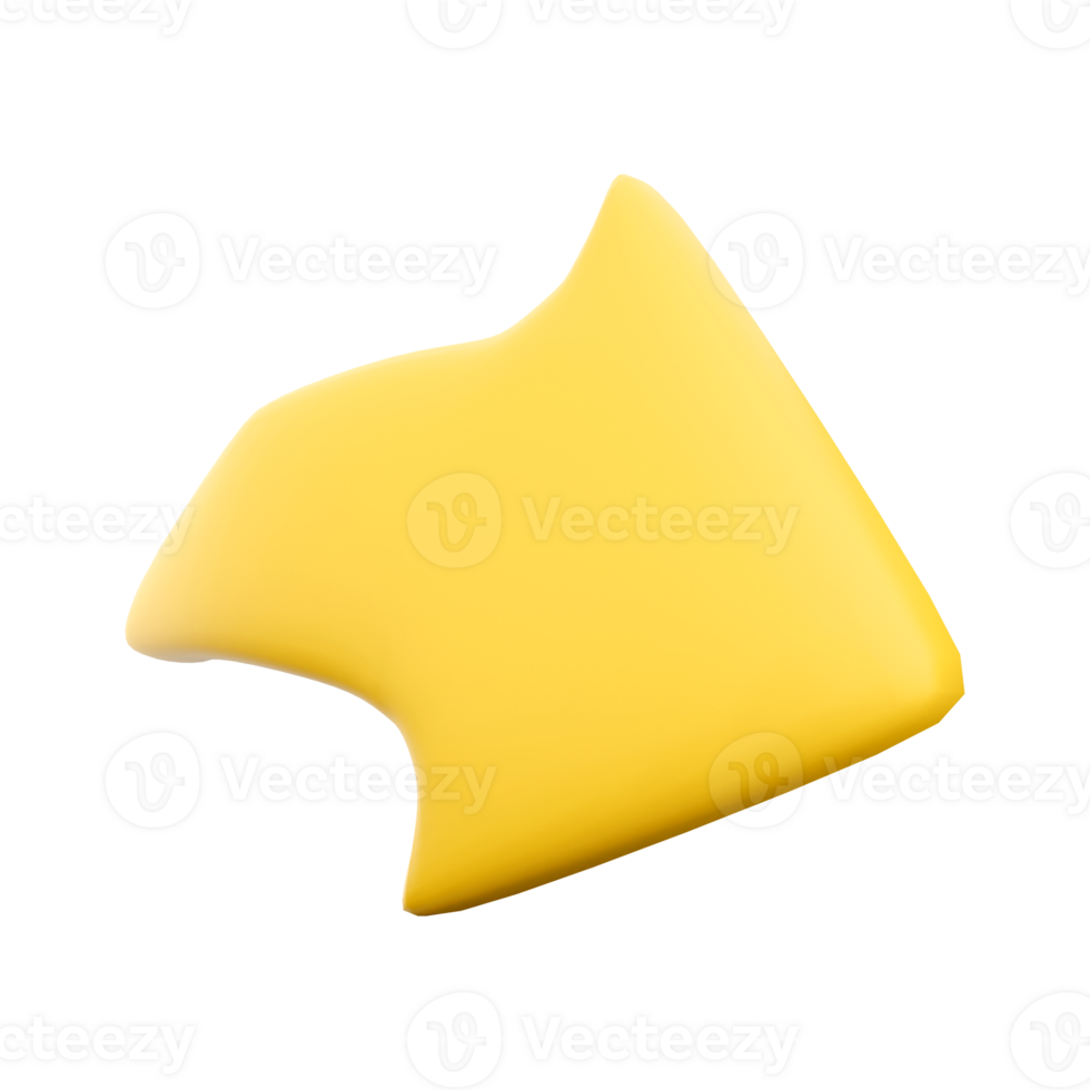 3d rendering forward icon. 3d render yellow forward or reply icon. png