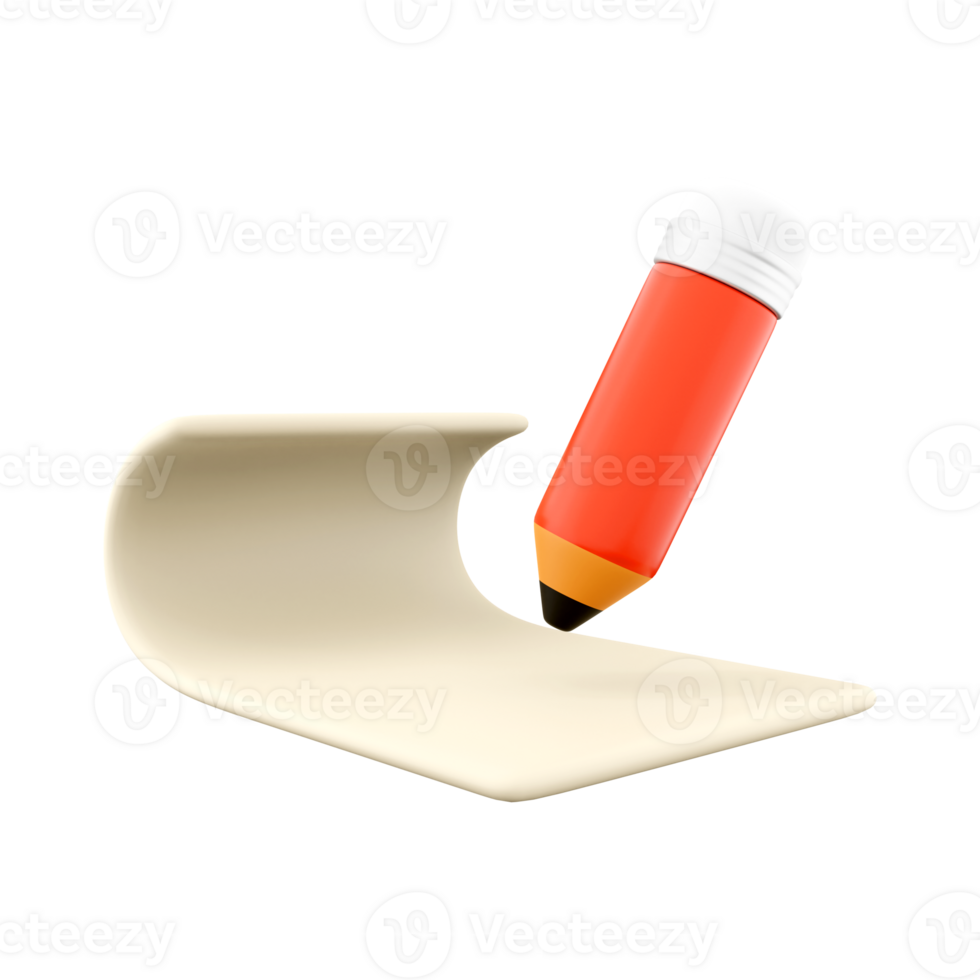 3d rendering Simple color picker tool icon. 3d render pipette icon. png