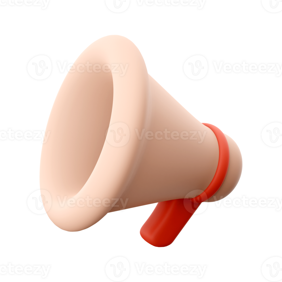 3d rendering loudspeaker icon. 3d render device for increasing voice, sound icon. png
