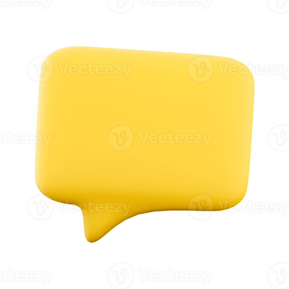 3d rendering Message Icon. 3d render Mobile phone chat sign, line style icon. png