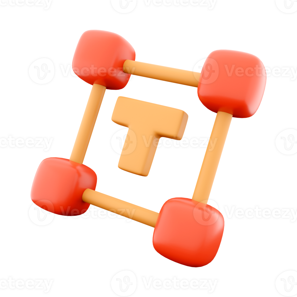 3d renderen toevoegen doopvont schets icoon. 3d renderen schrijven, toevoegen tekst icoon. png