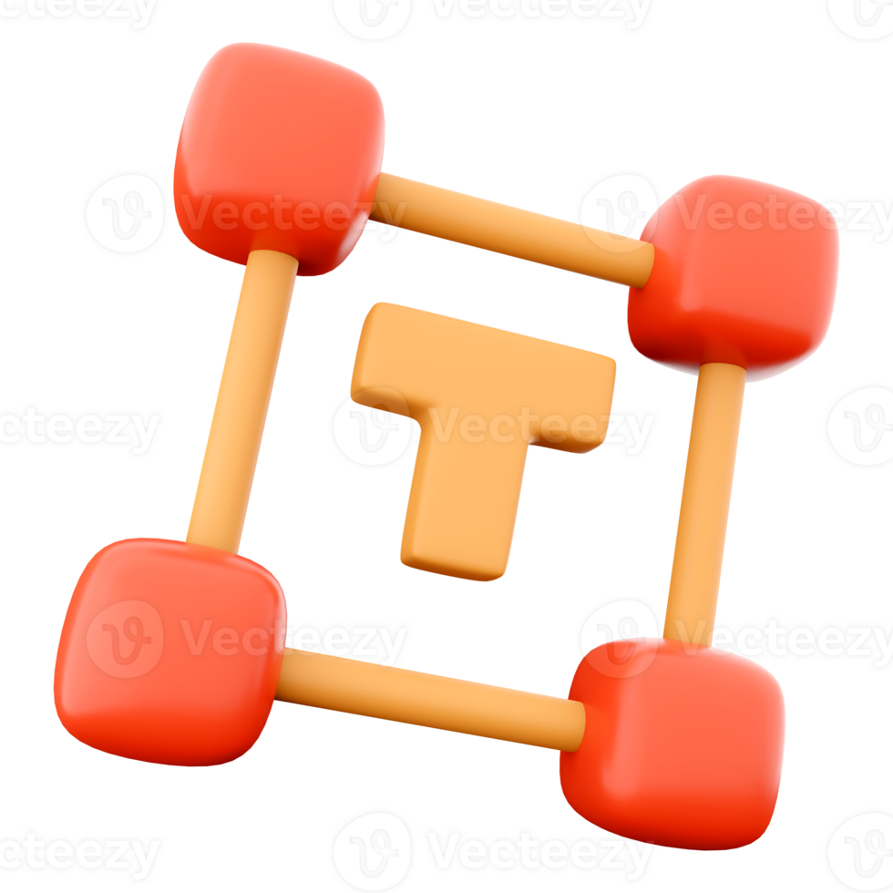 3d interpretazione Inserisci font schema icona. 3d interpretazione scrivere, Inserisci testo icona. png