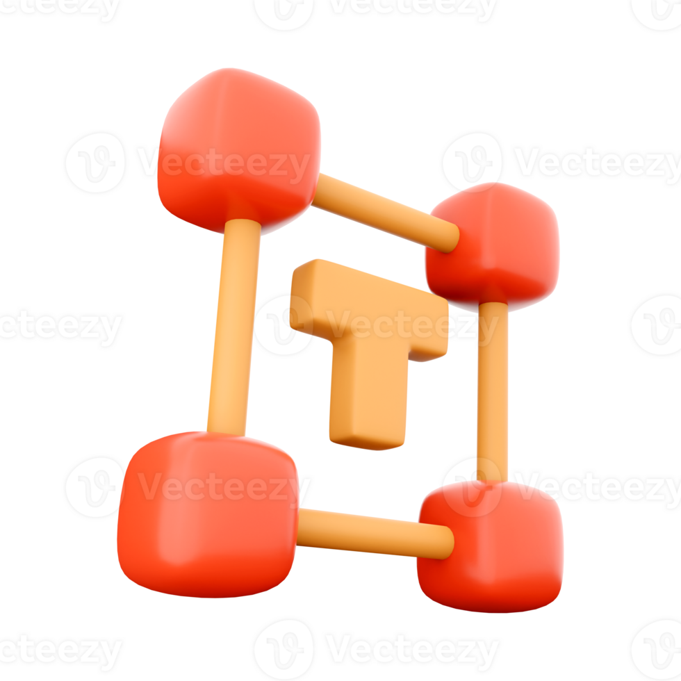 3d le rendu ajouter Police de caractère contour icône. 3d le rendu écrire, ajouter texte icône. png