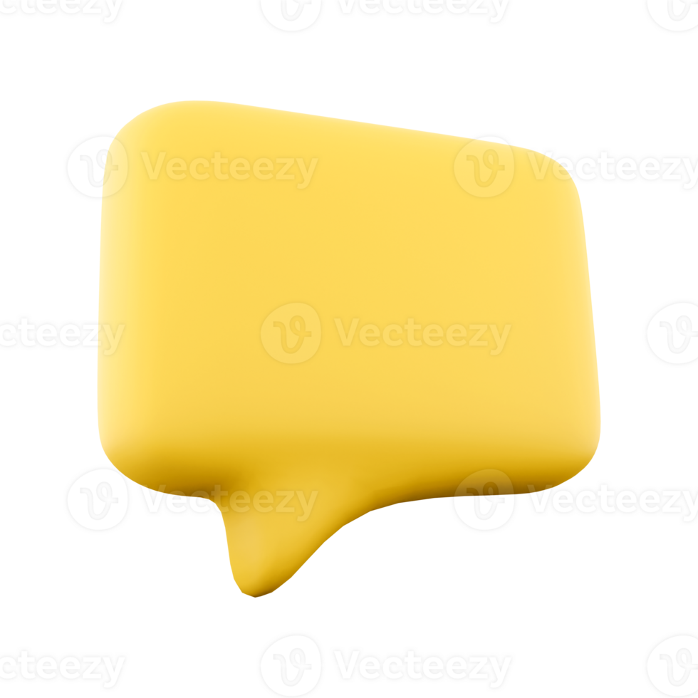 3d rendering Message Icon. 3d render Mobile phone chat sign, line style icon. png