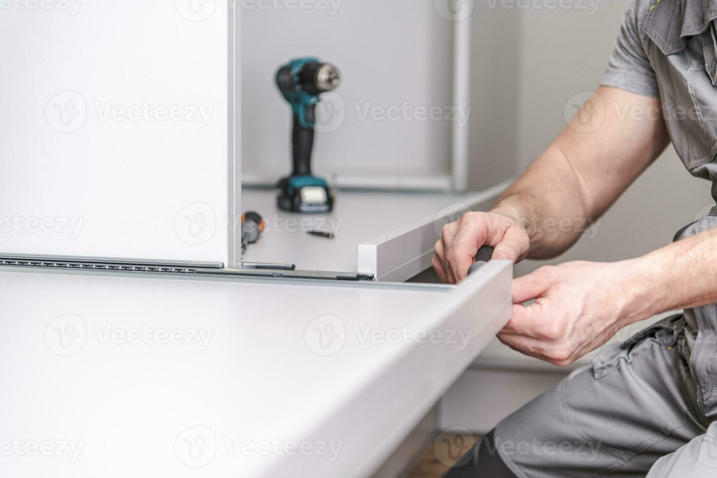 Closet Cabinets Assembly photo