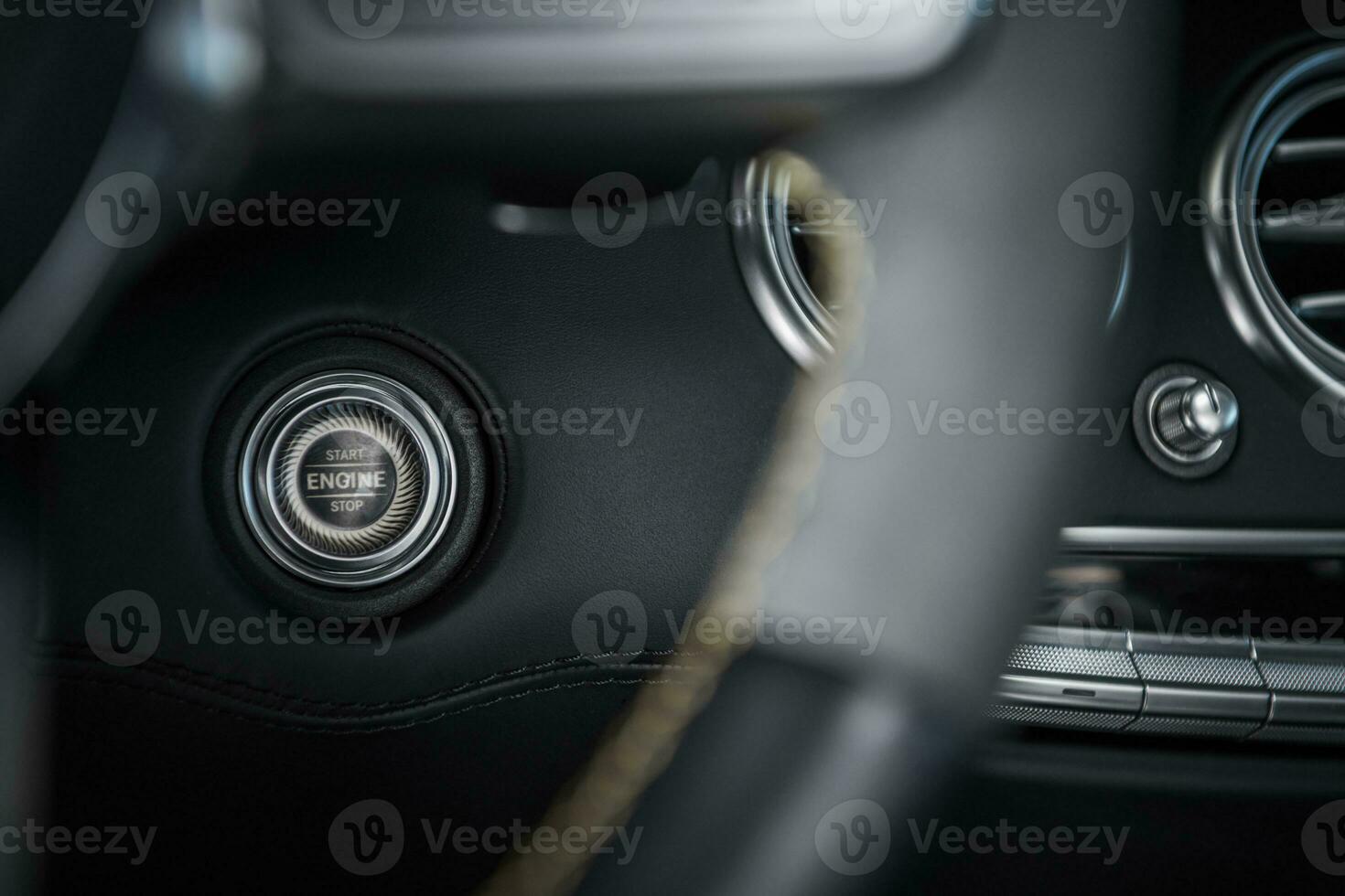 Start Stop Car Engine Ignition Button photo