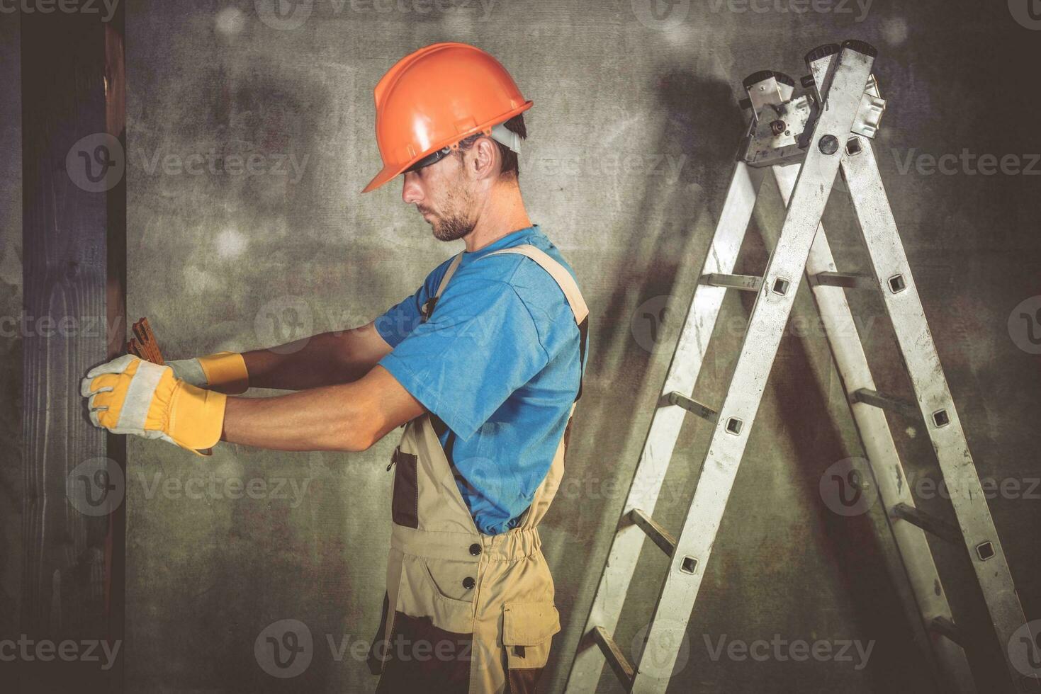 construcción contratista trabajador foto