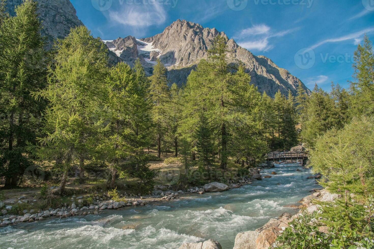 Scenic Italian Alps Summer Landscape photo