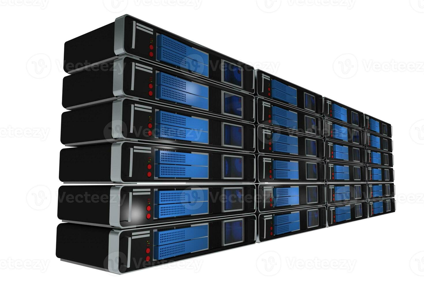 Rack Servers Isolated photo