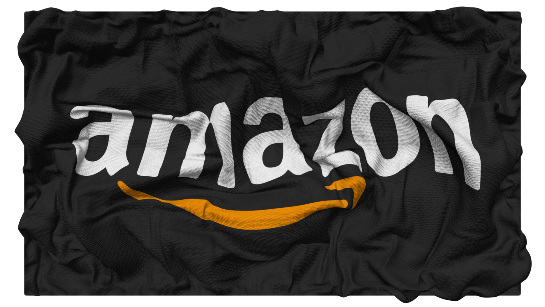 Amazon Web Services Flag Waves with Realistic Bump Texture, Flag Background, 3D Rendering png