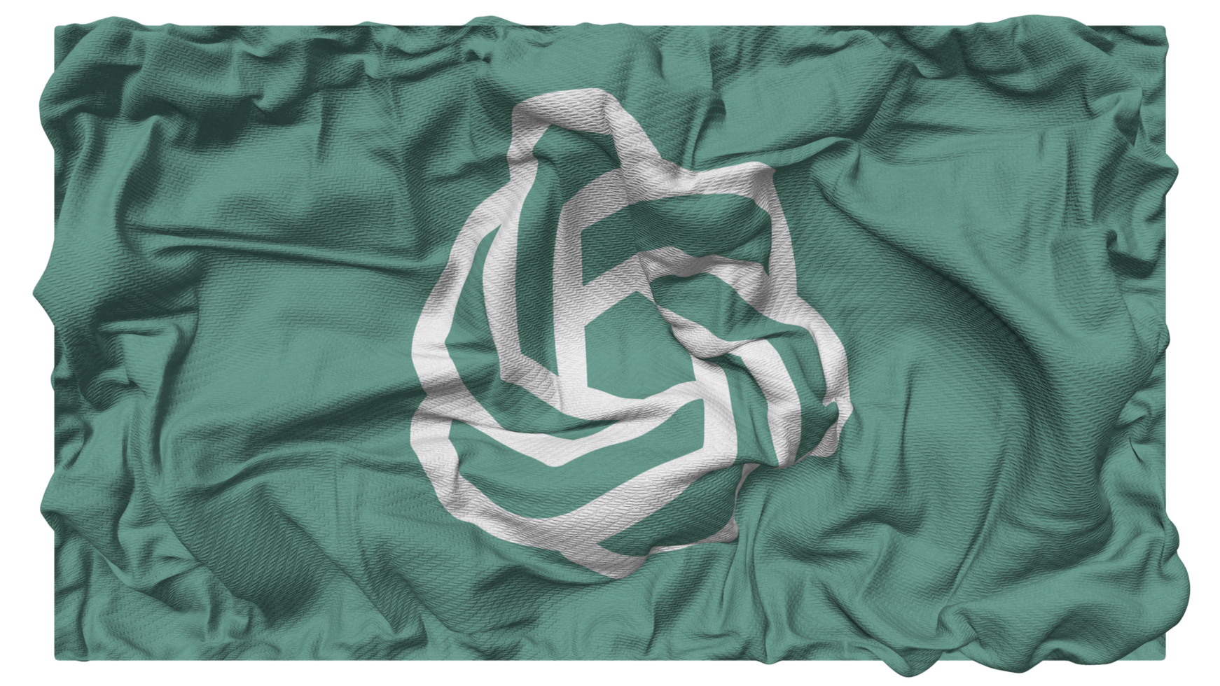ChatGPT OpenAI Flag Waves with Realistic Bump Texture, Flag Background, 3D Rendering png