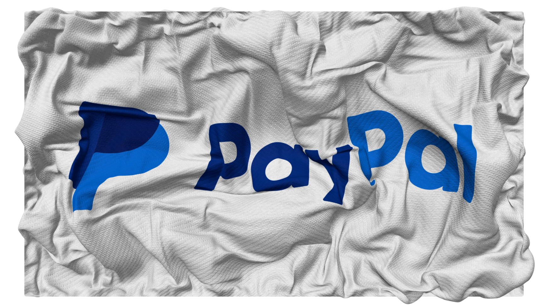 PayPal Holdings Inc Flag Waves with Realistic Bump Texture, Flag Background, 3D Rendering png