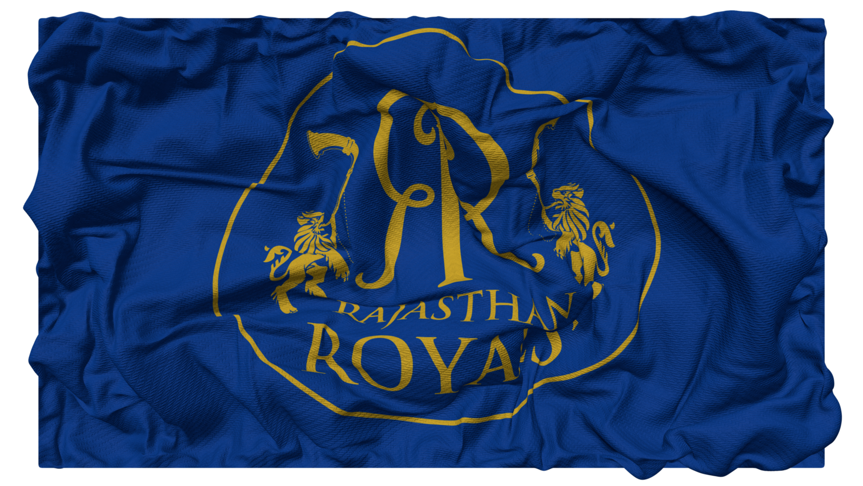 Rajasthan Royals, RR Flag Waves with Realistic Bump Texture, Flag Background, 3D Rendering png