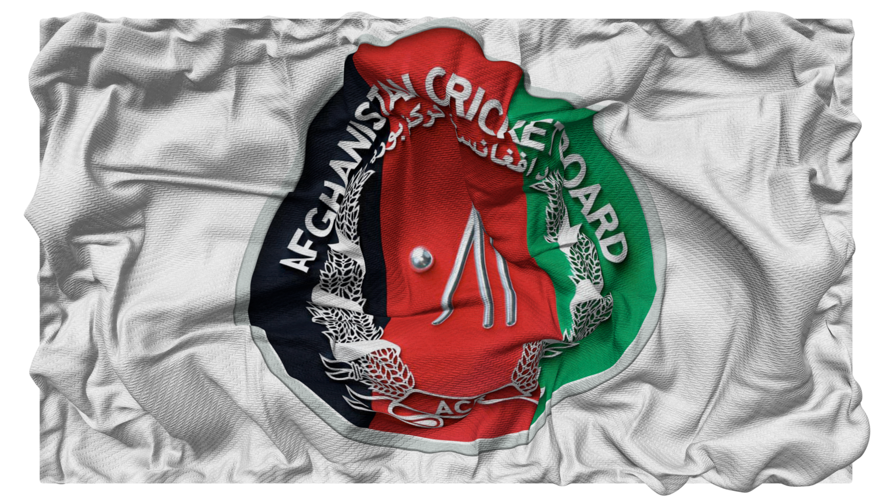 Afghanistan Cricket Board, ACB Flag Waves with Realistic Bump Texture, Flag Background, 3D Rendering png