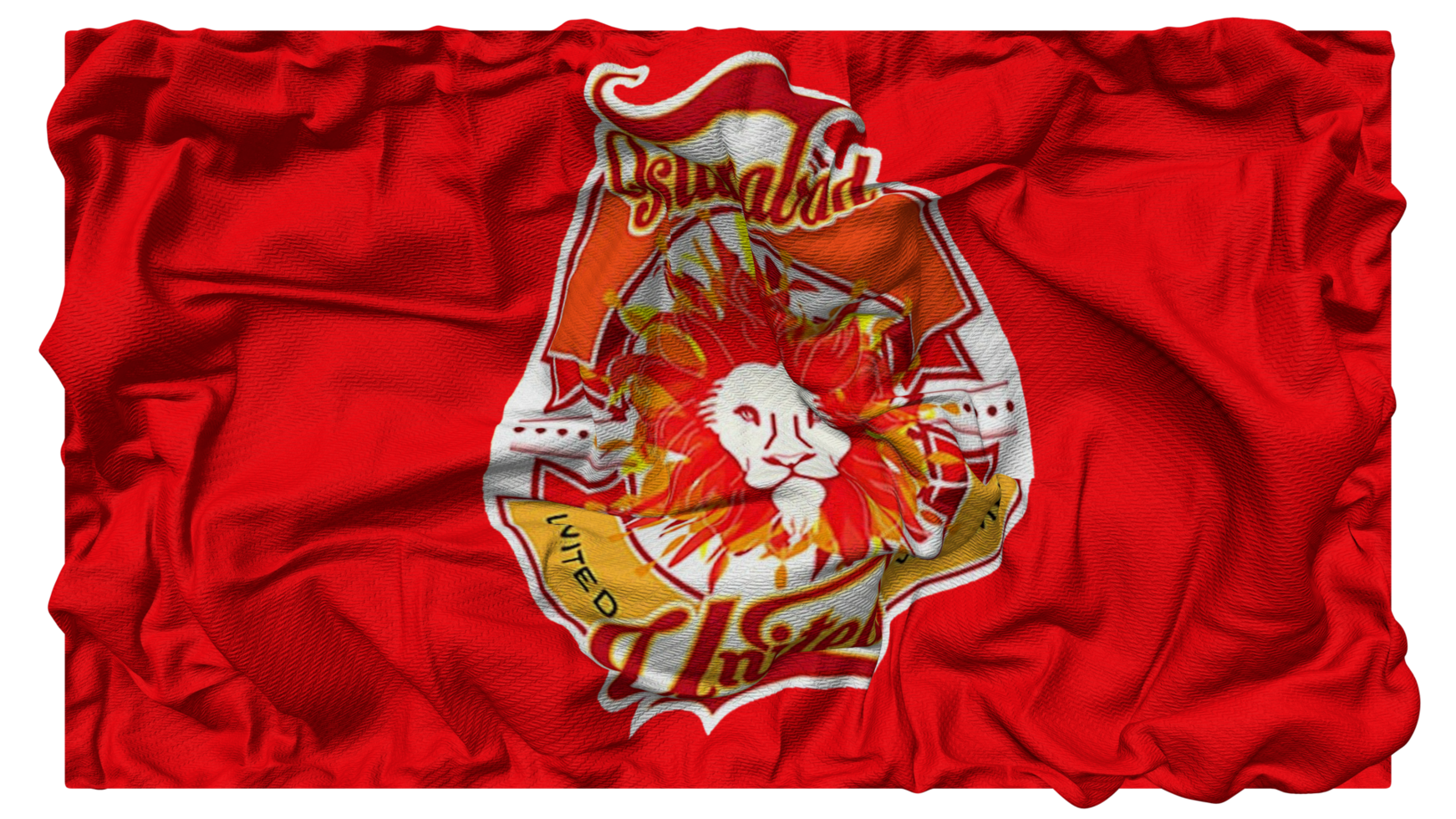 Islamabad United, IU Flag Waves with Realistic Bump Texture, Flag Background, 3D Rendering png