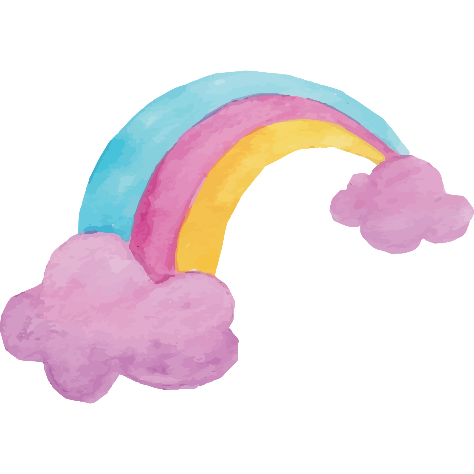 Rainbow Clip art Element Transparent Background 24625630 PNG