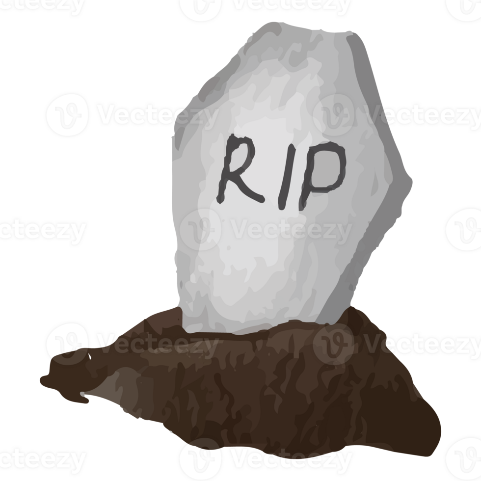 Rip Grave Cartoon Halloween 28153124 PNG