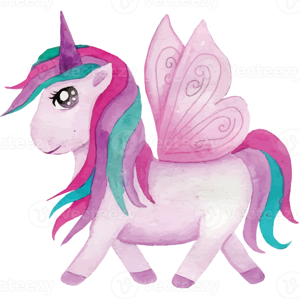 Unicorn Clip art Element Transparent Background png