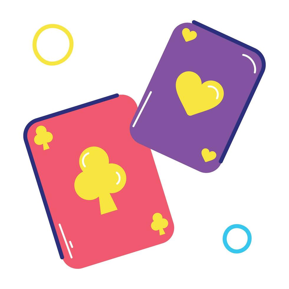 Trendy Playing Cards vector