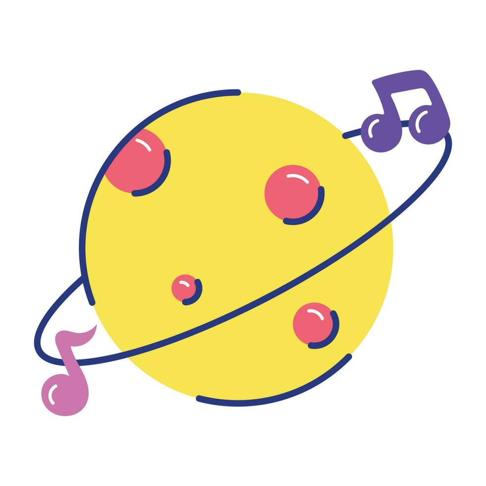 música espacial de moda vector