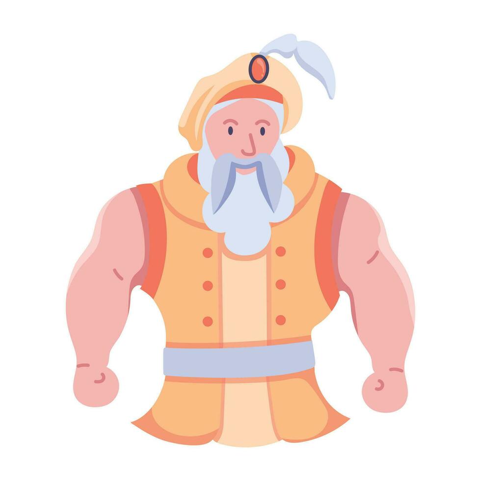 Trendy Old King vector