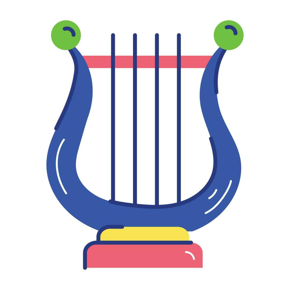 Trendy Lyre Concepts vector