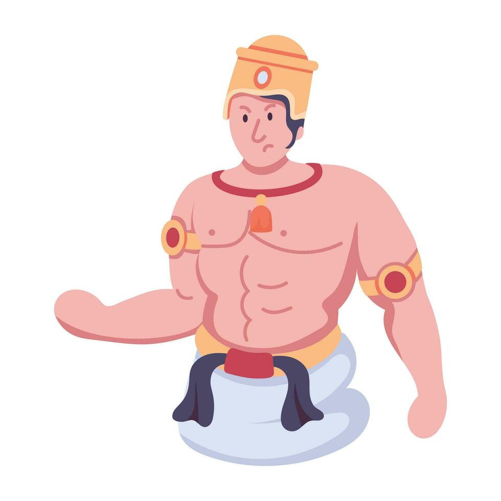 Trendy Ancient Character vector
