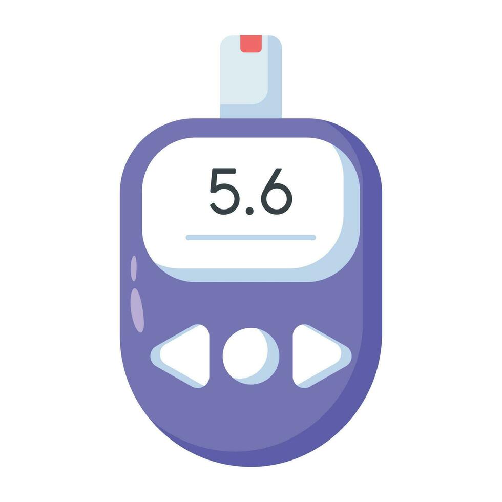 Trendy Glucometer Concepts vector