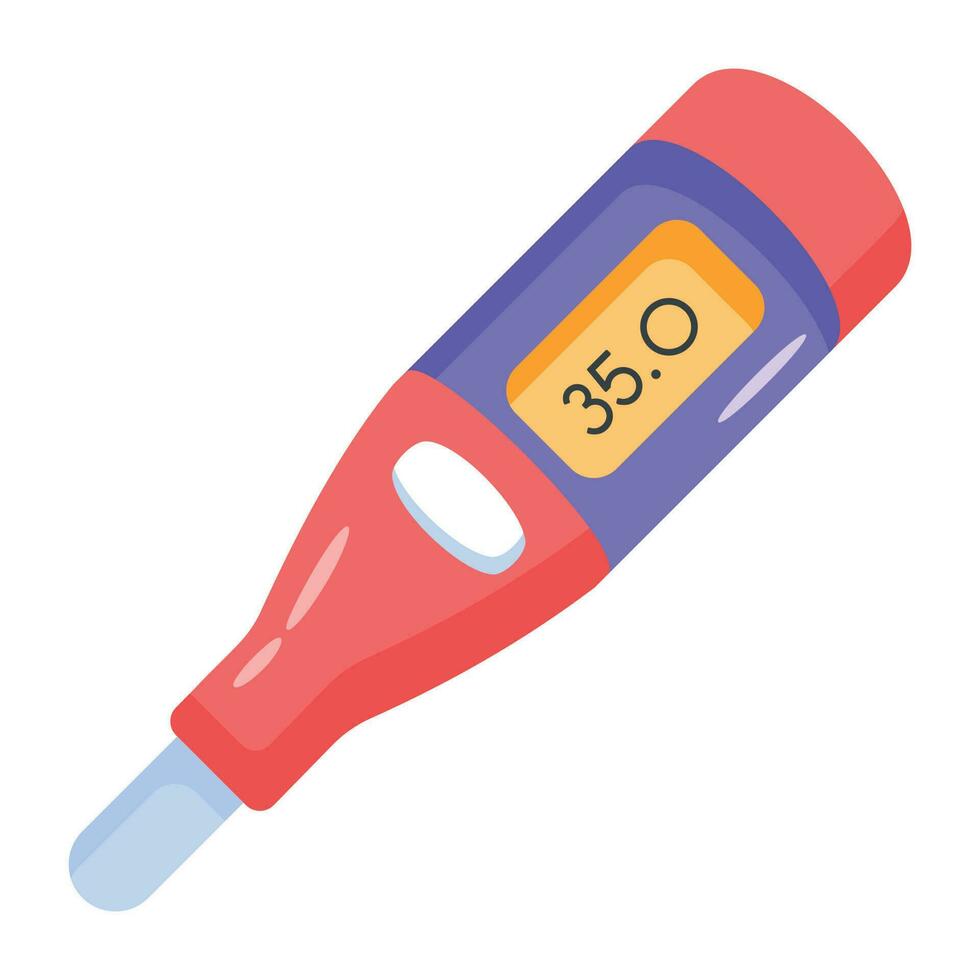 Trendy Digital Thermometer vector