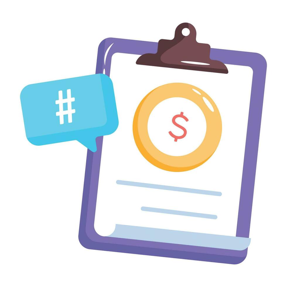 Trendy Financial Statement vector